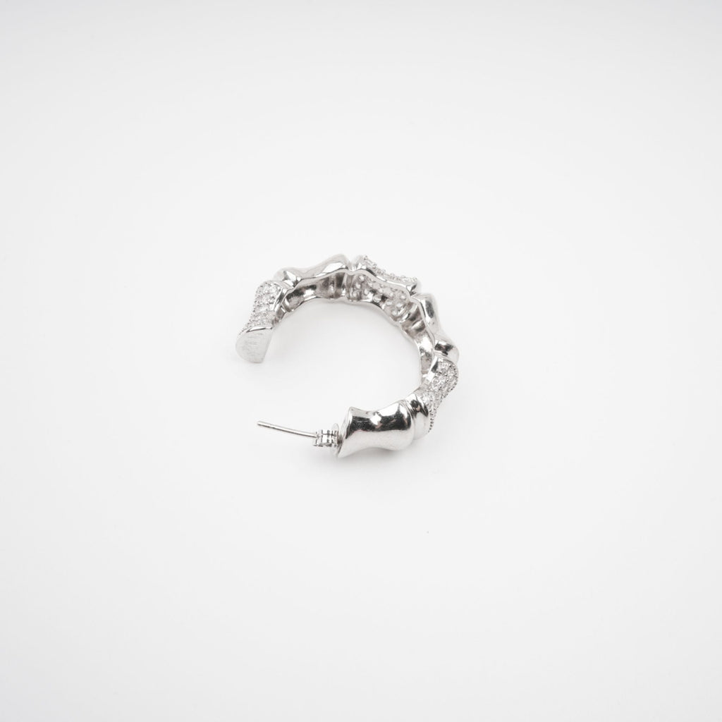 Léa Silver Tone Crystal Embellished Earrings Avalabel