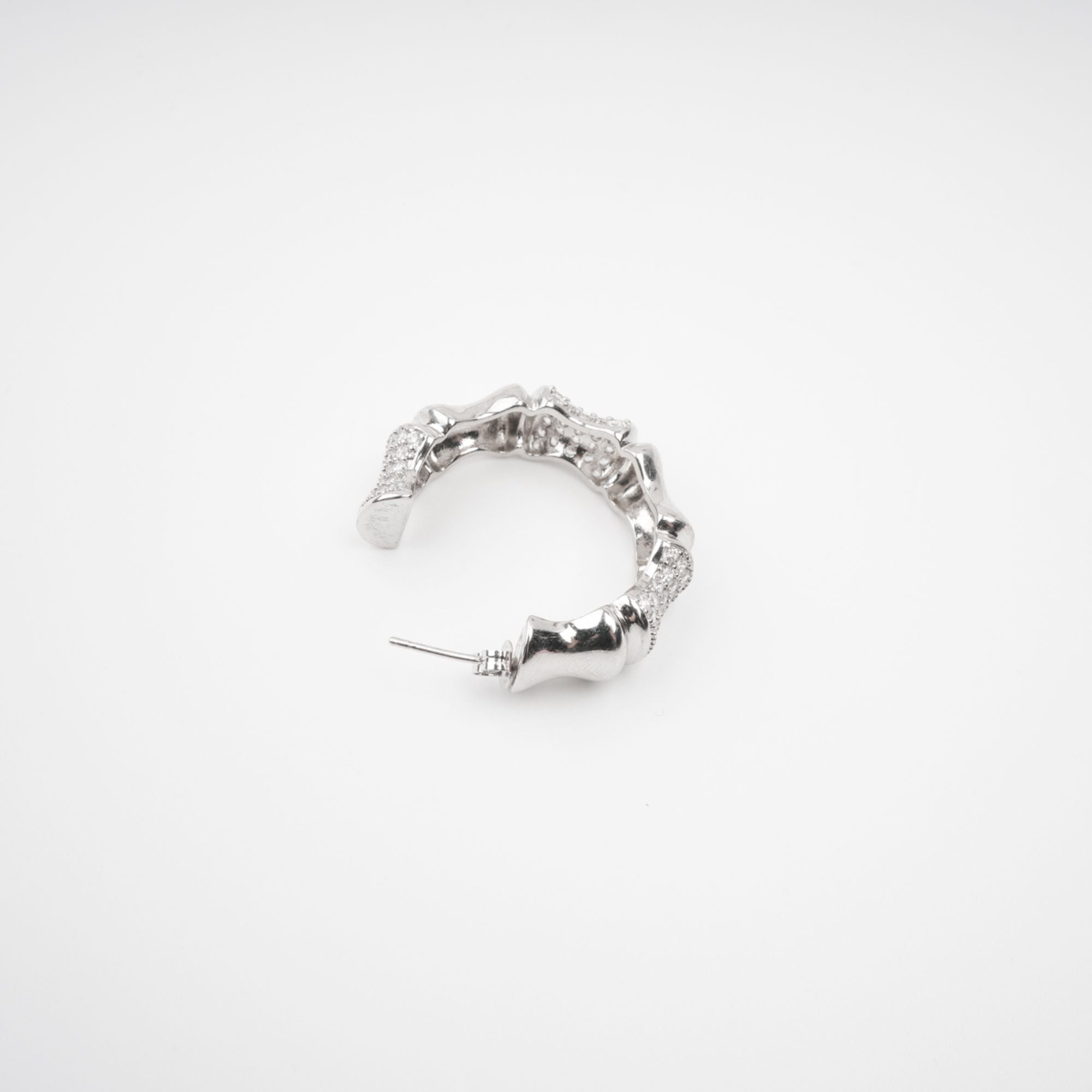 Léa Silver Tone Crystal Embellished Earrings Avalabel