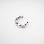 Léa Silver Tone Crystal Embellished Earrings Avalabel