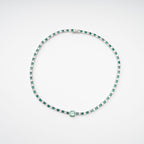 Héloïse Green Crystal Embellished Necklace Avalabel