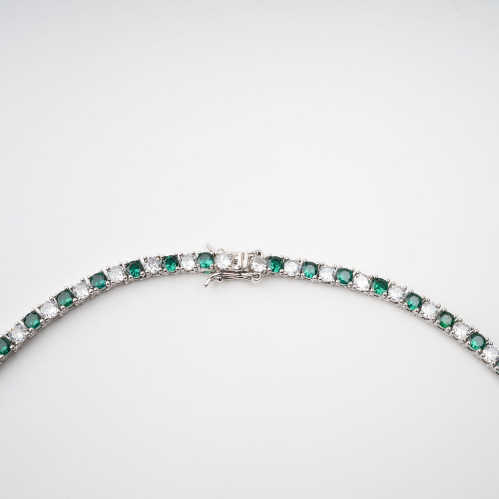 Héloïse Green Crystal Embellished Necklace Avalabel