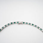 Héloïse Green Crystal Embellished Necklace Avalabel