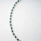 Héloïse Green Crystal Embellished Necklace Avalabel
