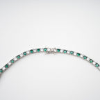 Héloïse Green Crystal Embellished Necklace Avalabel