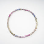 Sandrine Multicolor Crystal Embellished Sterling Silver Necklace Avalabel
