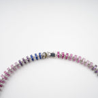 Sandrine Multicolor Crystal Embellished Sterling Silver Necklace Avalabel