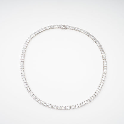 Florence Silver Tone Crystal Embellished Necklace Avalabel