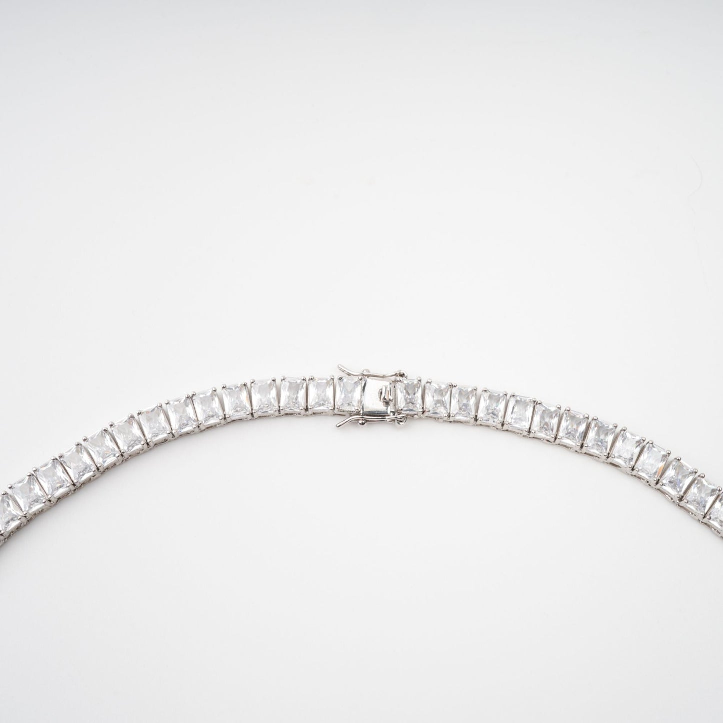 Florence Silver Tone Crystal Embellished Necklace Avalabel