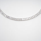 Florence Silver Tone Crystal Embellished Necklace Avalabel
