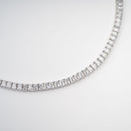 Florence Silver Tone Crystal Embellished Necklace Avalabel