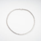 Florence Silver Tone Crystal Embellished Necklace Avalabel