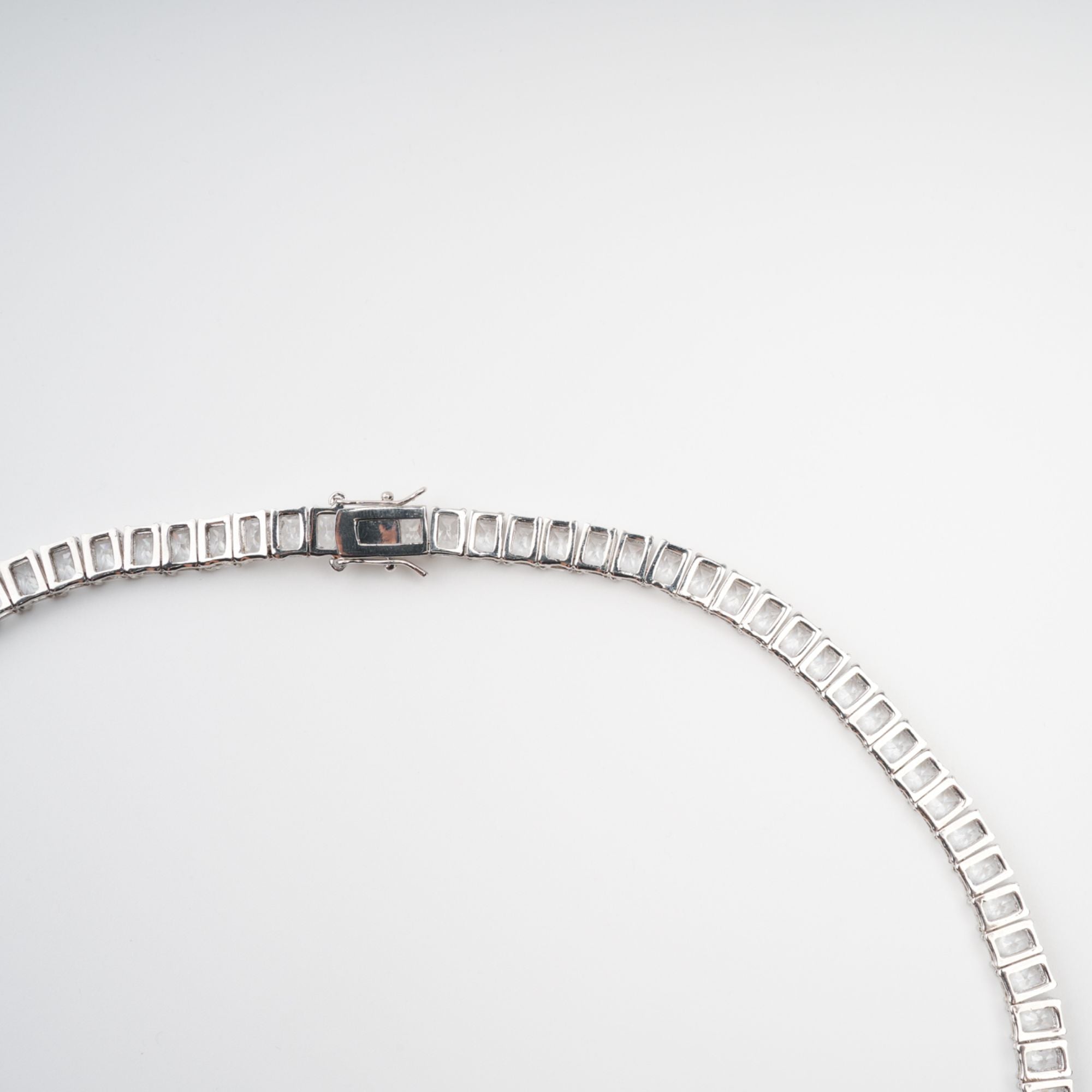 Florence Silver Tone Crystal Embellished Necklace Avalabel