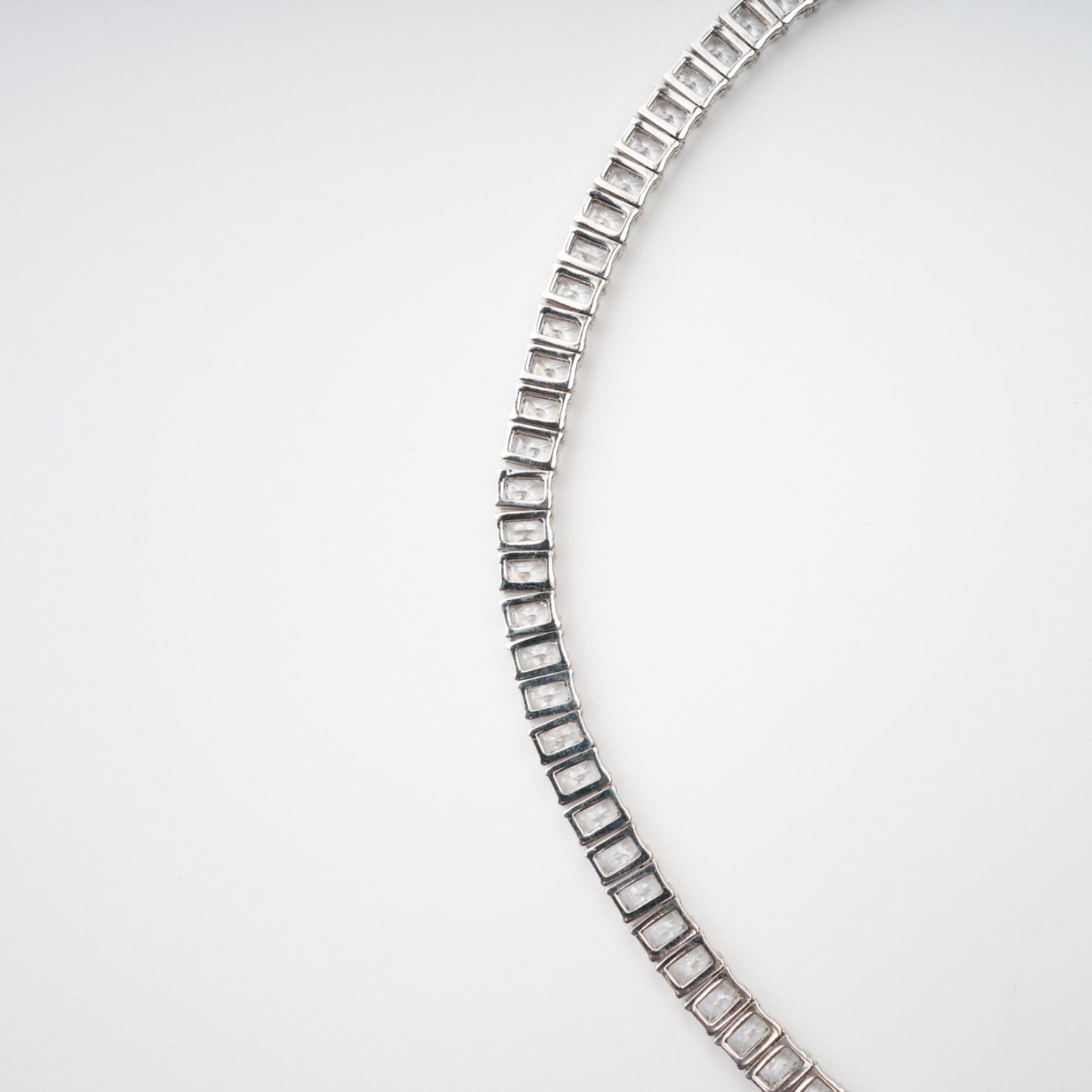 Florence Silver Tone Crystal Embellished Necklace Avalabel
