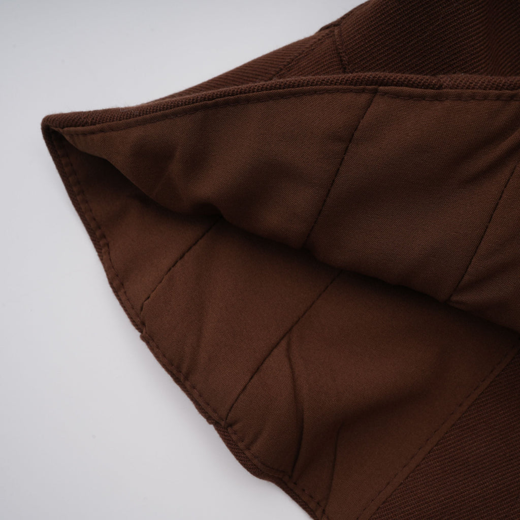 Strapless Wrap Lace-Up Back Brown Corset Top poava