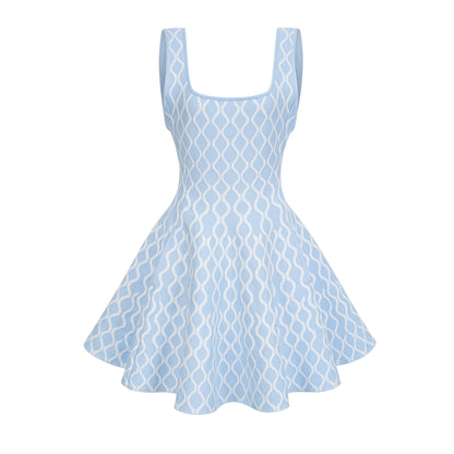 Hélène Patterned-Jacquard Sleeveless Mini Dress