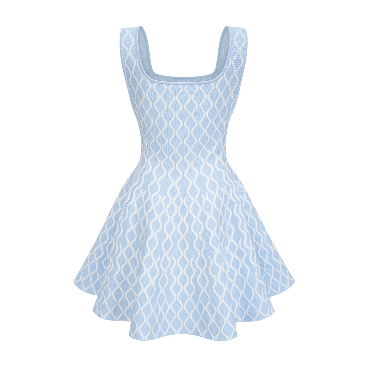 Hélène Patterned-Jacquard Sleeveless Mini Dress Avalabel