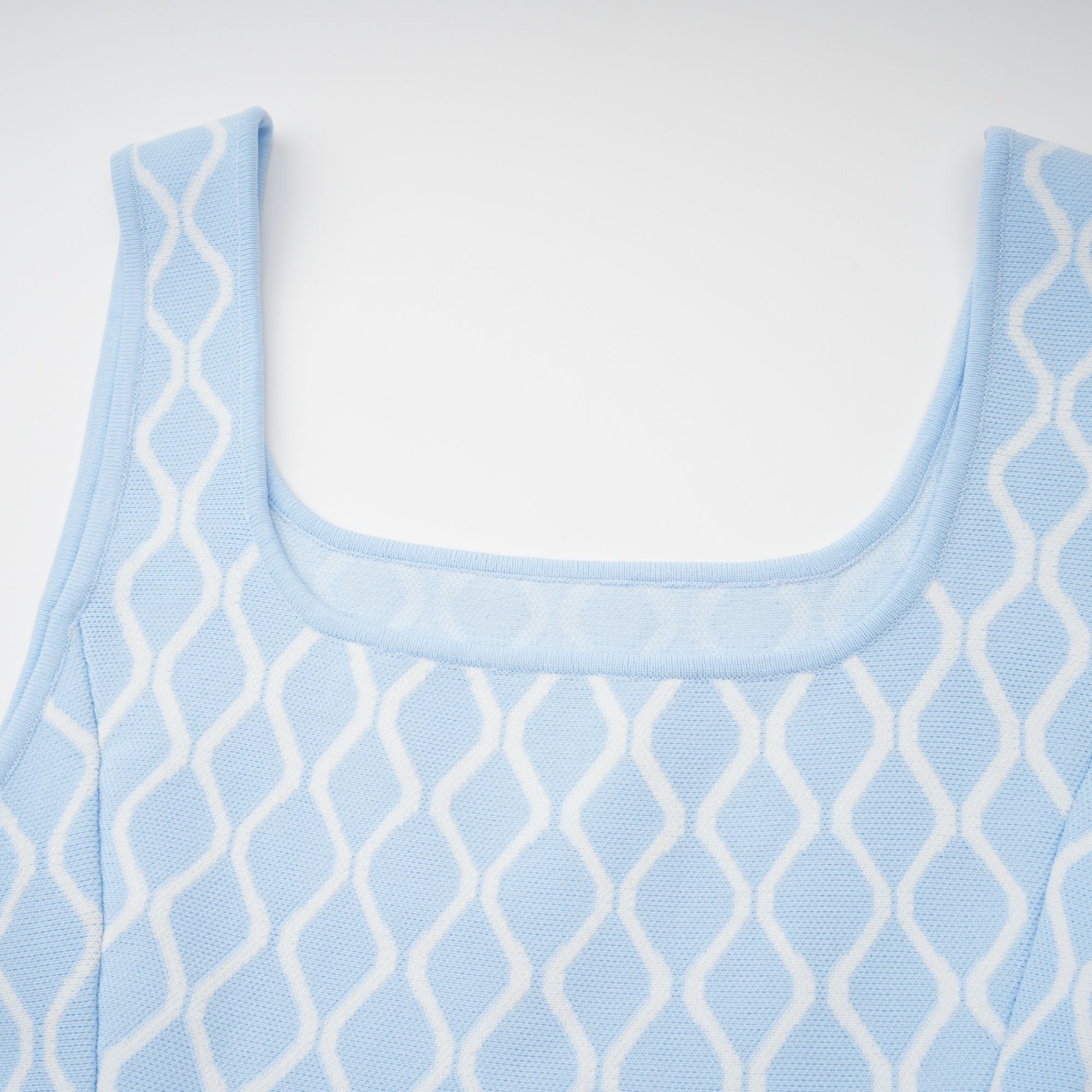 Hélène Patterned-Jacquard Sleeveless Mini Dress Avalabel