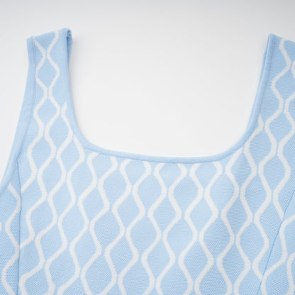 Hélène Patterned-Jacquard Sleeveless Mini Dress
