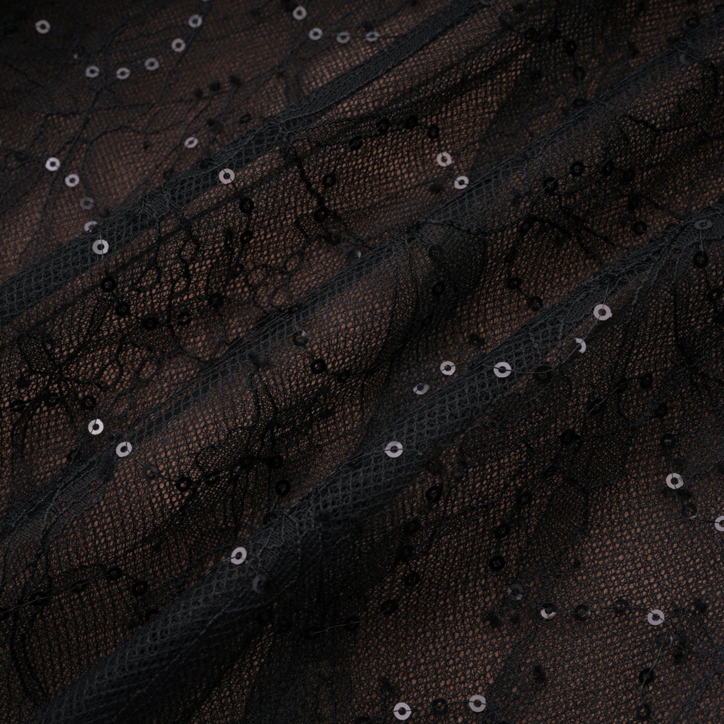 Black Sheer Lace High Neck Long Sleeve Tulle Mini Dress poava