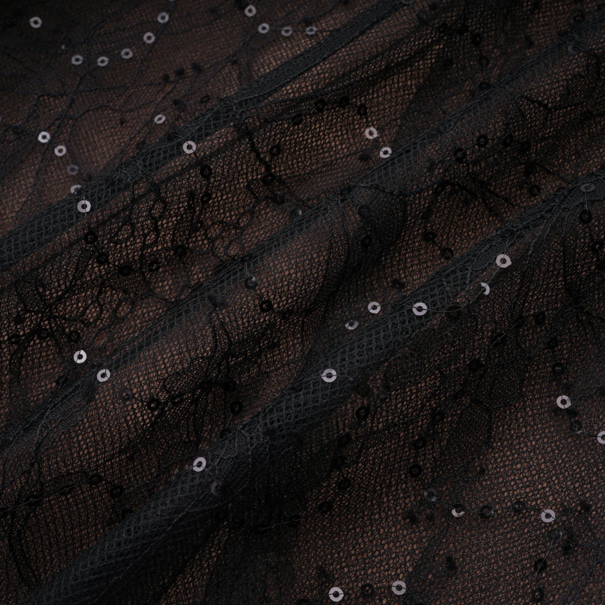 Black Sheer Lace High Neck Long Sleeve Tulle Mini Dress poava