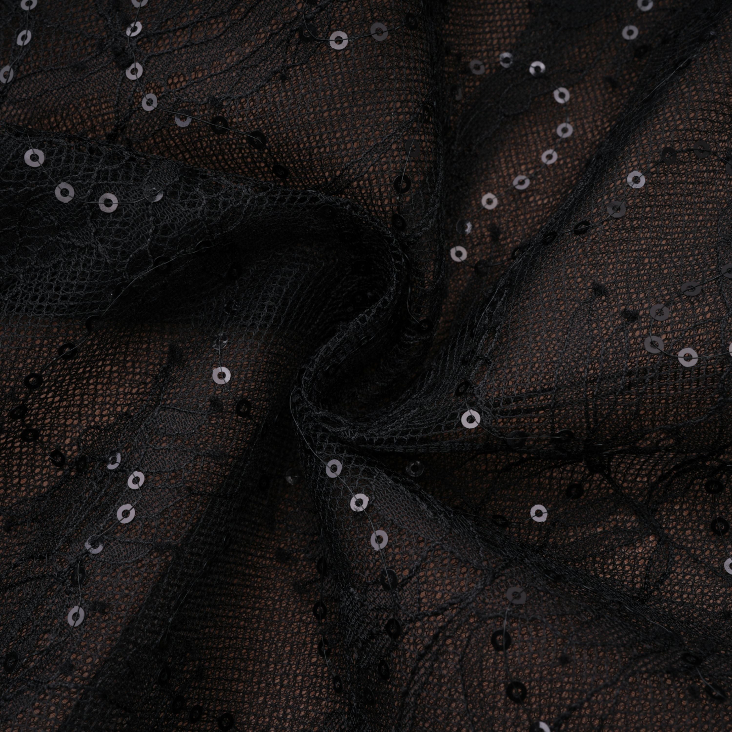 Black Sheer Lace High Neck Long Sleeve Tulle Mini Dress poava