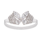 Zélie Sterling Silver Butterfly Shaped Gemstone Ring Avalabel