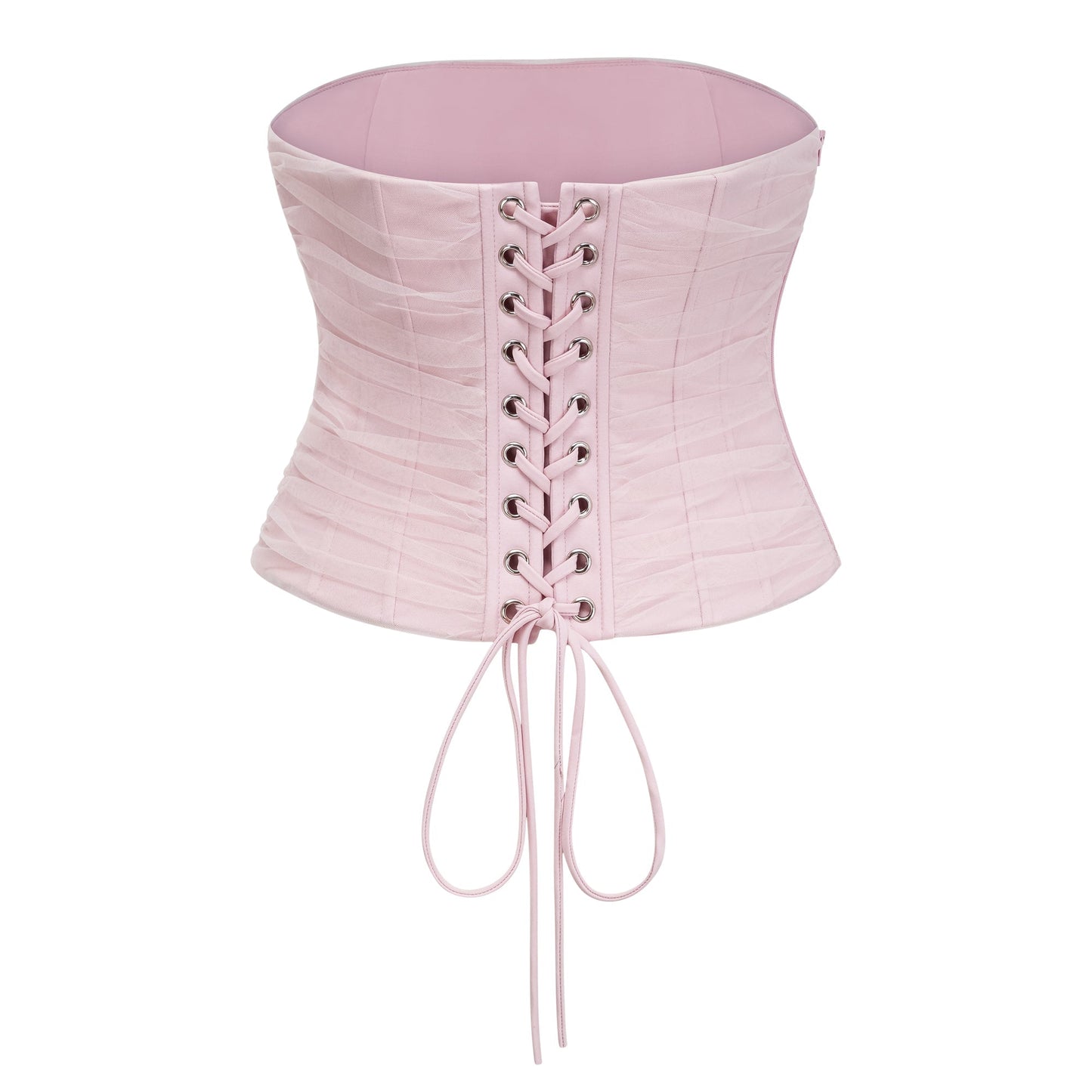 Cape Bow Pearl Corset Pleated Maxi Dress poava