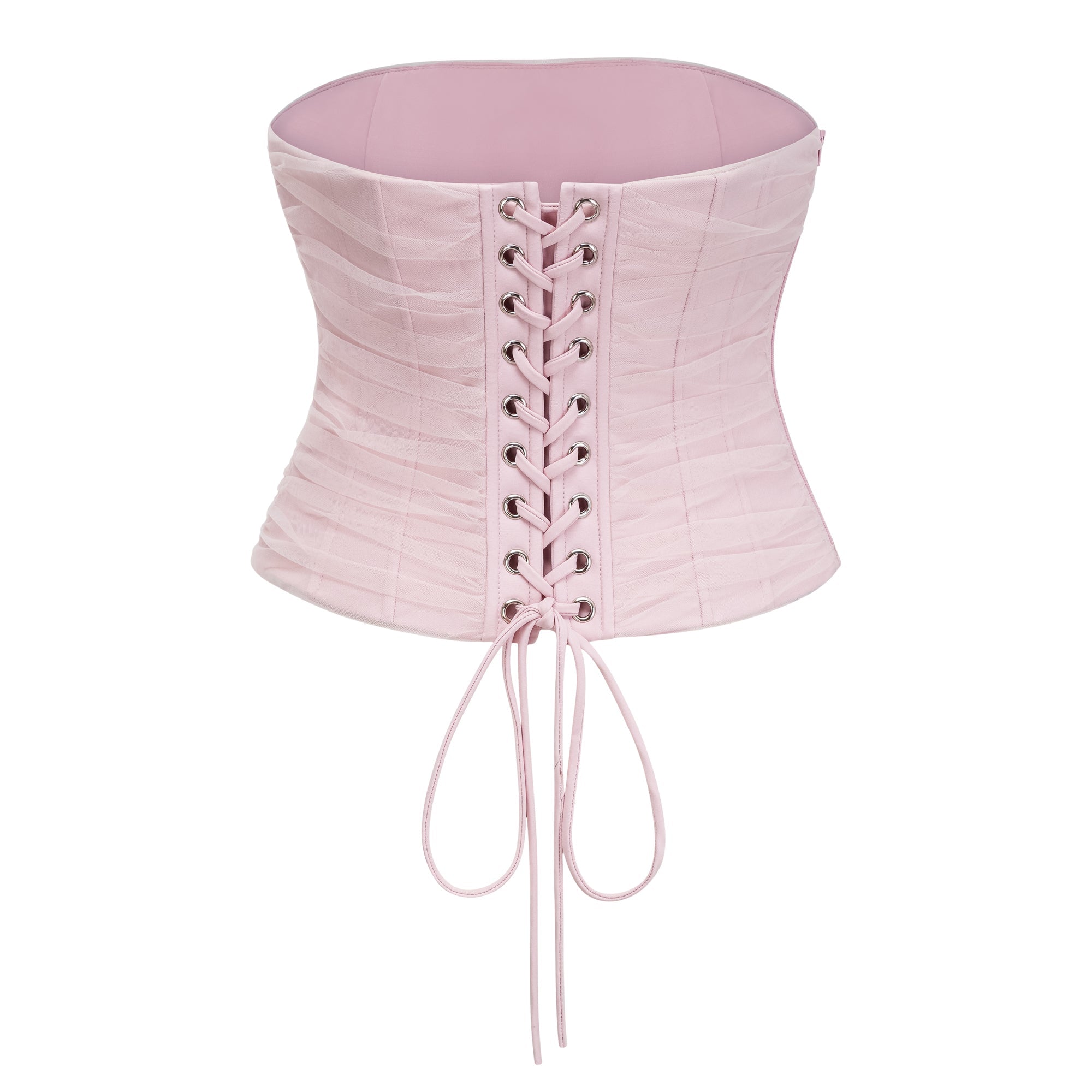 Cape Bow Pearl Corset Pleated Maxi Dress poava