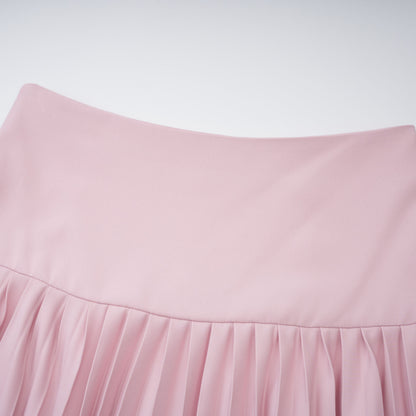 Cape Bow Pearl Corset Pleated Maxi Dress poava