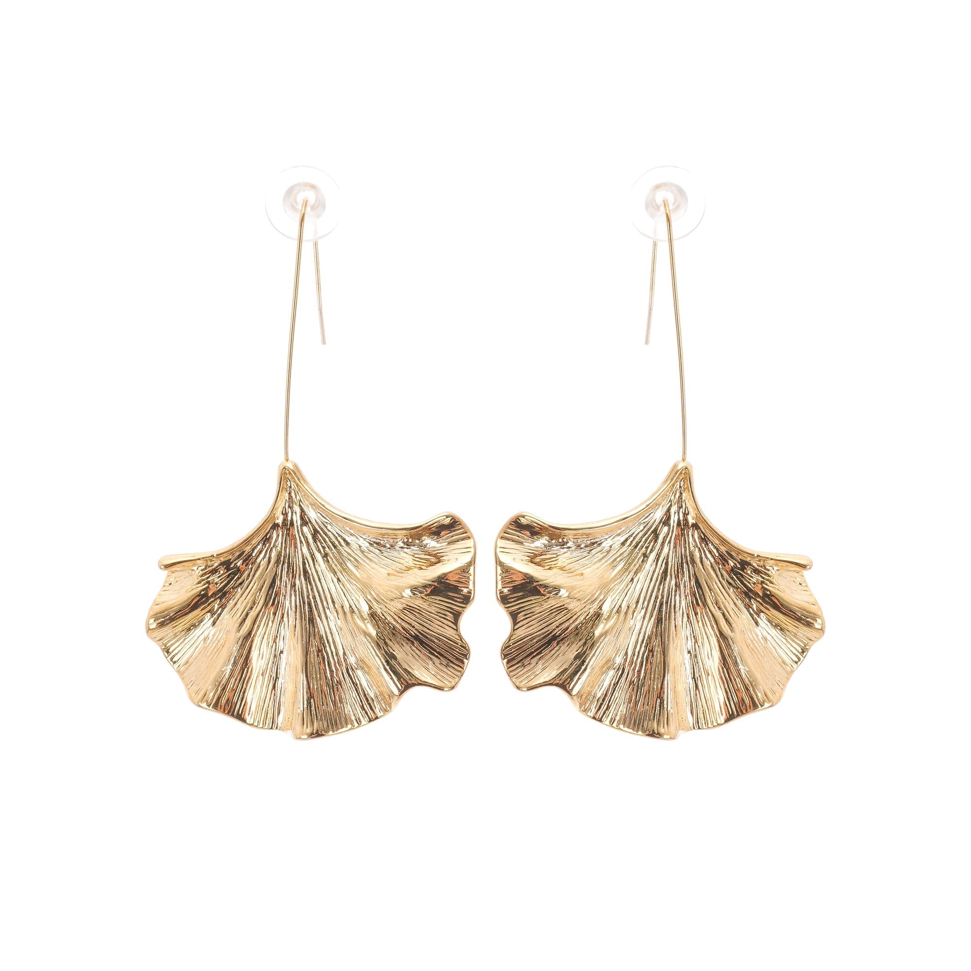 Juliet Gold Ginkgo Drop Earrings Avalabel
