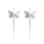Zoë Butterfly Fringe Dangle Earrings Avalabel