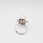 Hortense Sterling Silver Pearl Adjustable Ring Avalabel