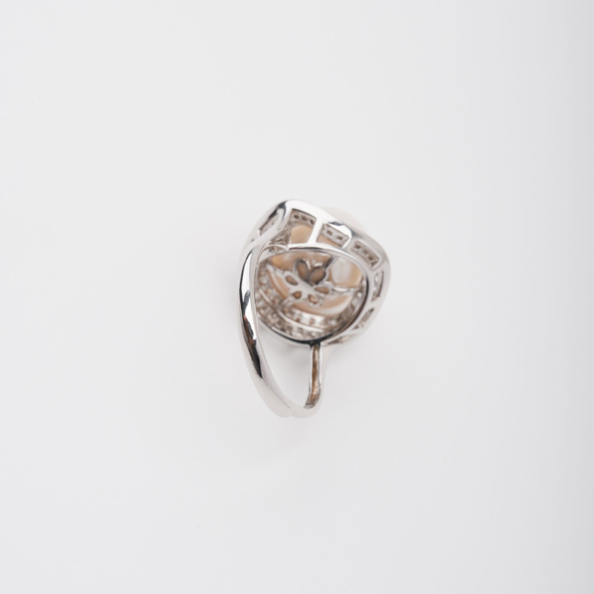 Hortense Sterling Silver Pearl Adjustable Ring Avalabel