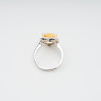 Éphémère Yellow Heart Cut Gemstone Sterling Silver Ring Avalabel