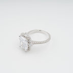 Émilienne Sterling Silver Rectangular Zircon Gemstone Ring Avalabel