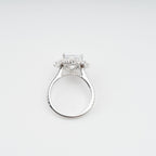 Émilienne Sterling Silver Rectangular Zircon Gemstone Ring Avalabel