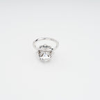 Émilienne Sterling Silver Rectangular Zircon Gemstone Ring Avalabel