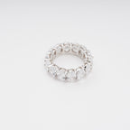 Drapé Oval Gemstone Sterling Silver Ring Avalabel