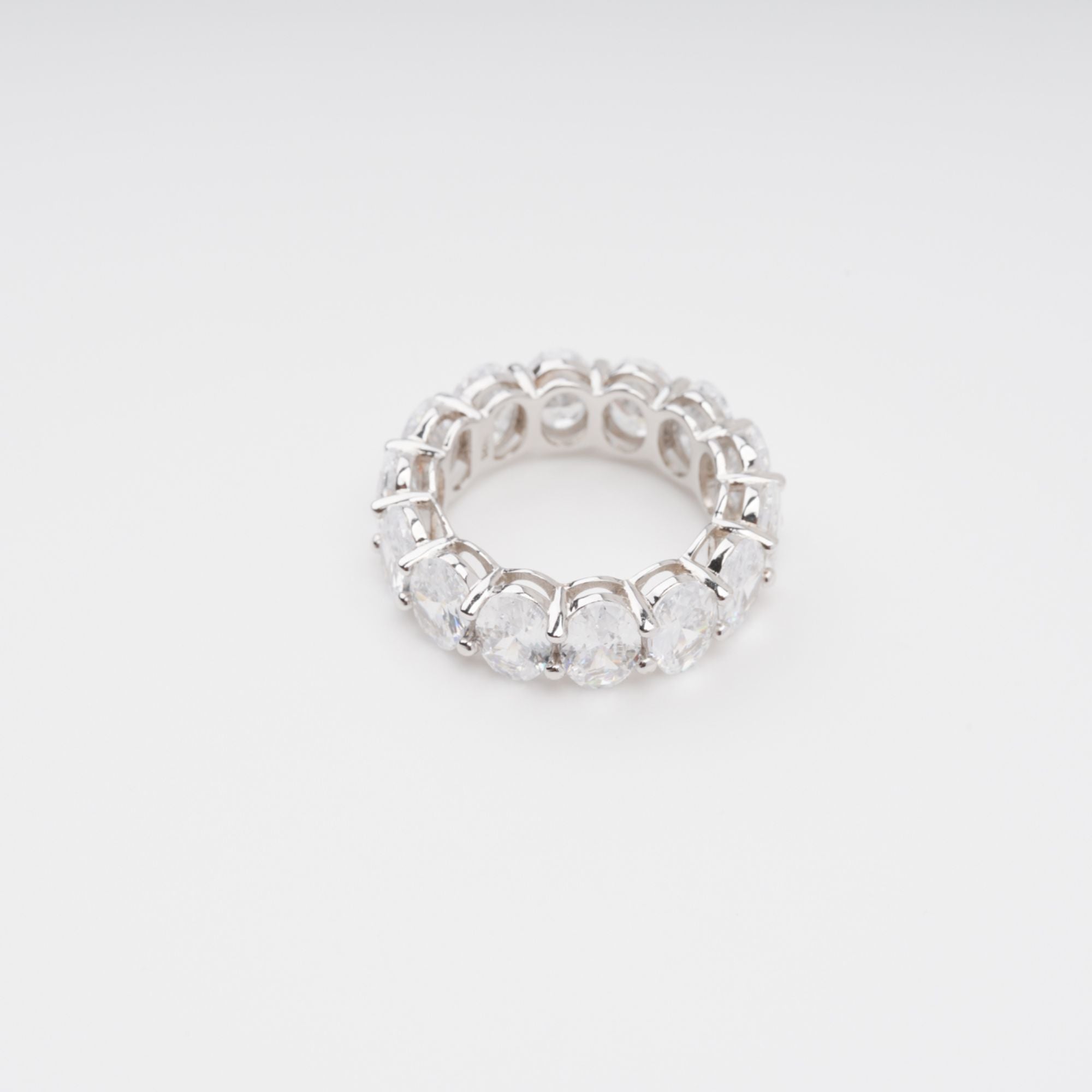 Drapé Oval Gemstone Sterling Silver Ring Avalabel