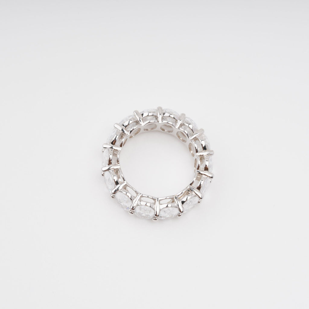 Drapé Oval Gemstone Sterling Silver Ring Avalabel