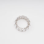 Drapé Oval Gemstone Sterling Silver Ring Avalabel