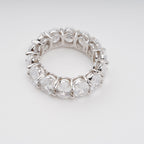 Drapé Oval Gemstone Sterling Silver Ring Avalabel
