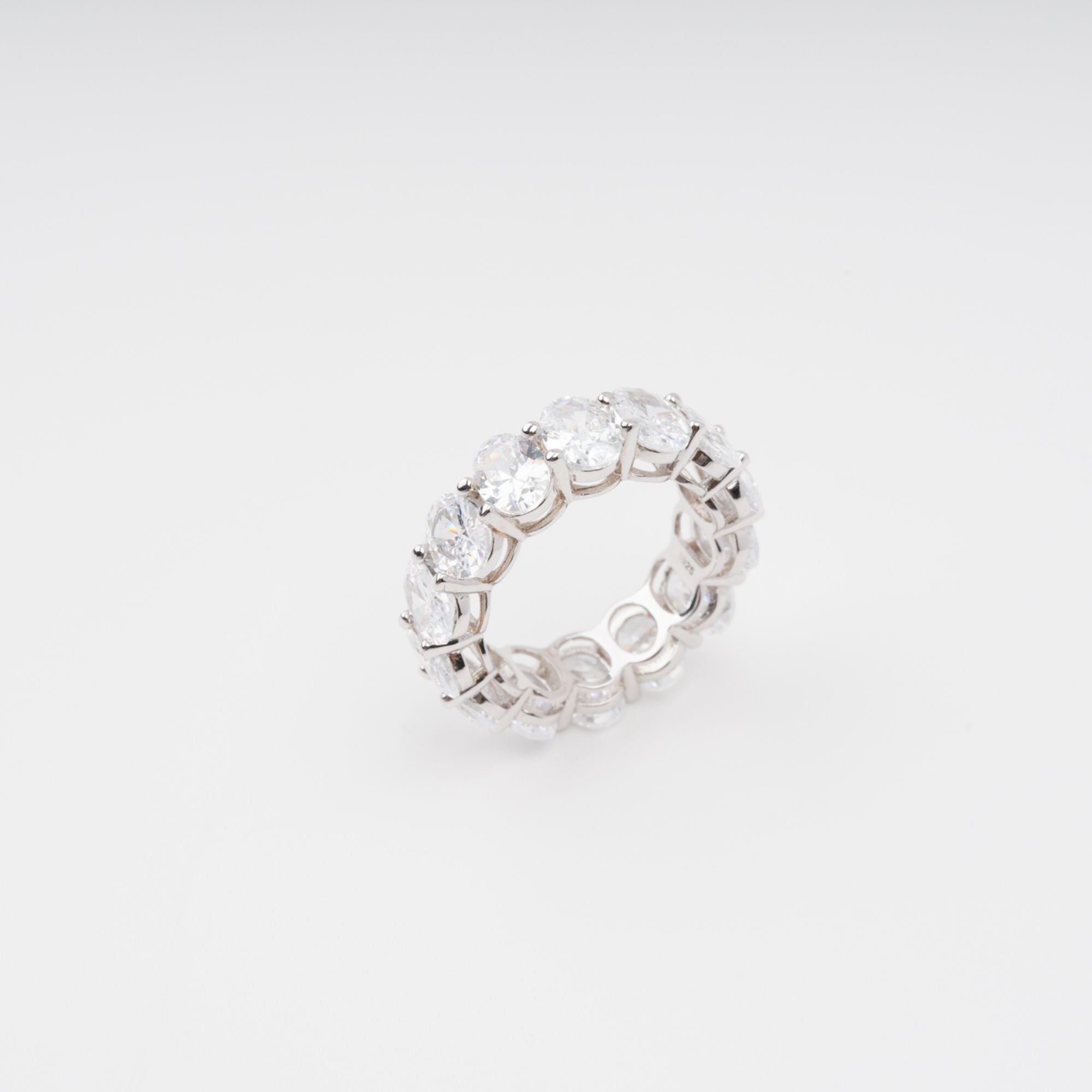 Drapé Oval Gemstone Sterling Silver Ring Avalabel