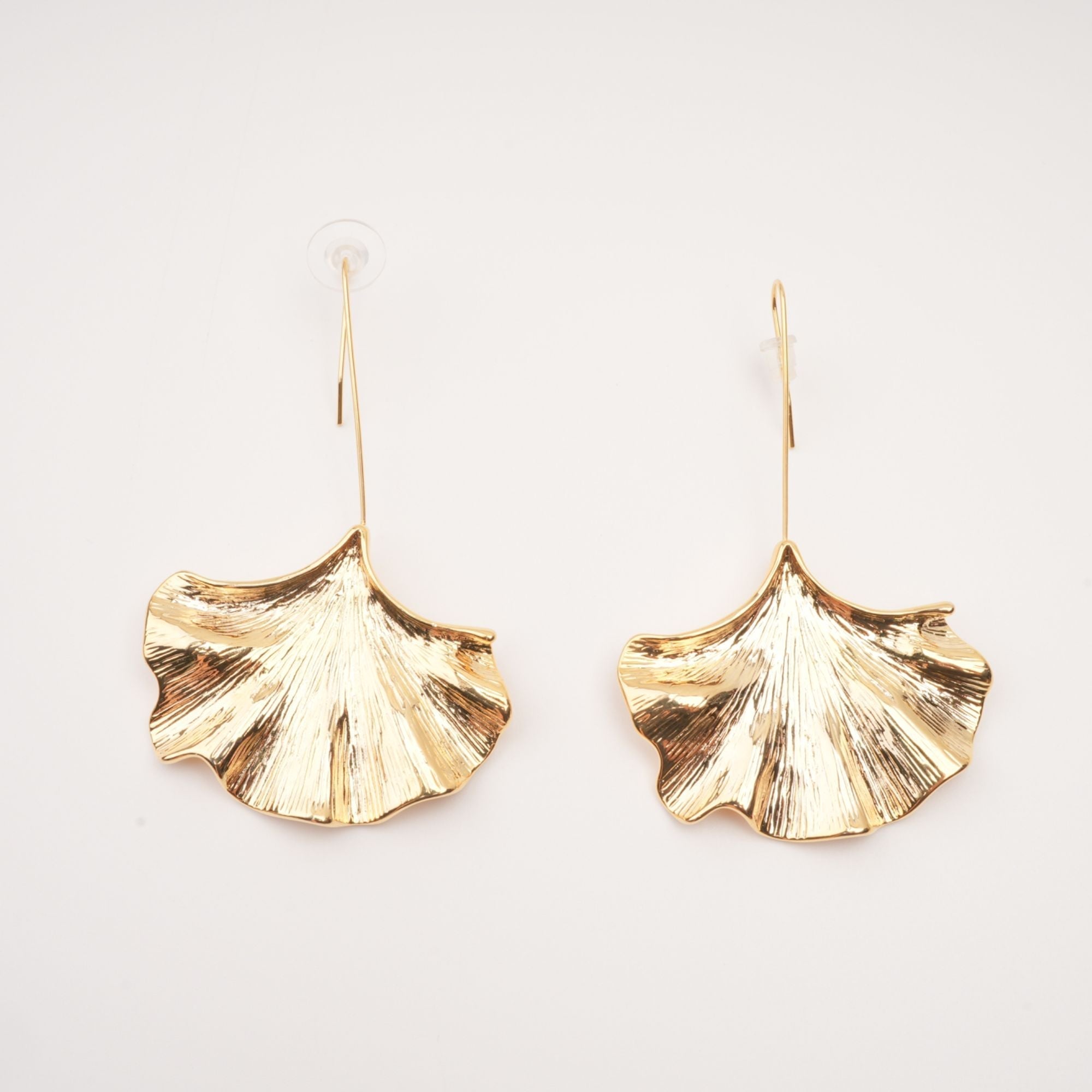 Juliet Gold Ginkgo Drop Earrings Avalabel