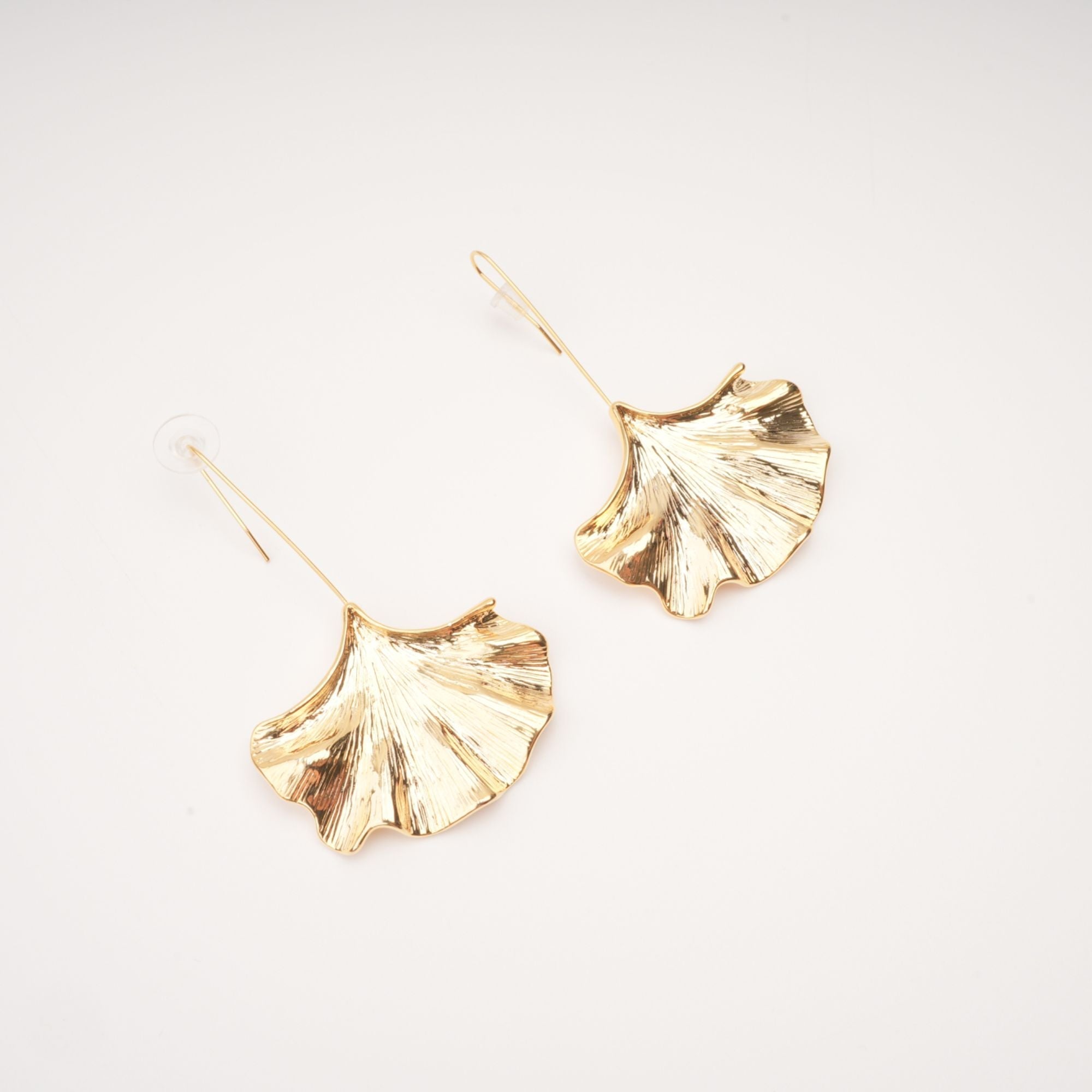 Juliet Gold Ginkgo Drop Earrings Avalabel