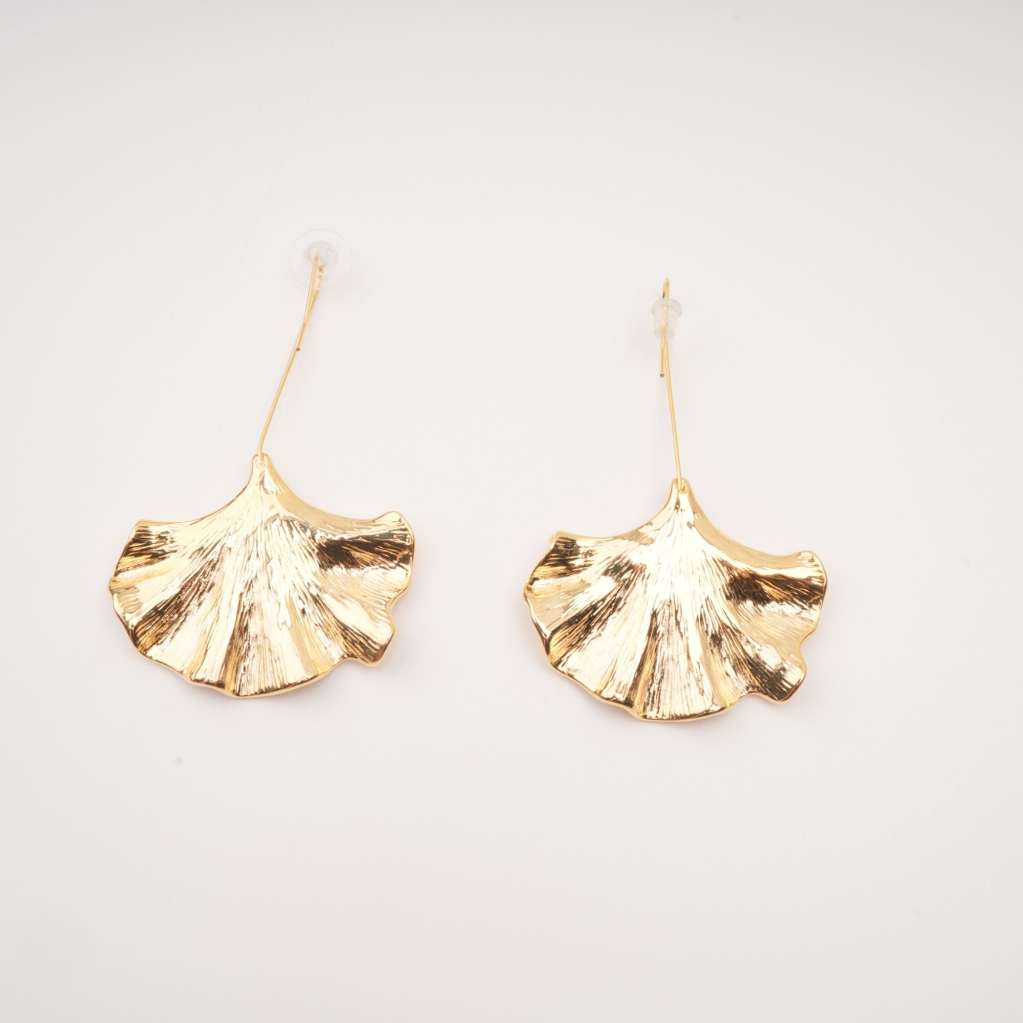 Juliet Gold Ginkgo Drop Earrings Avalabel