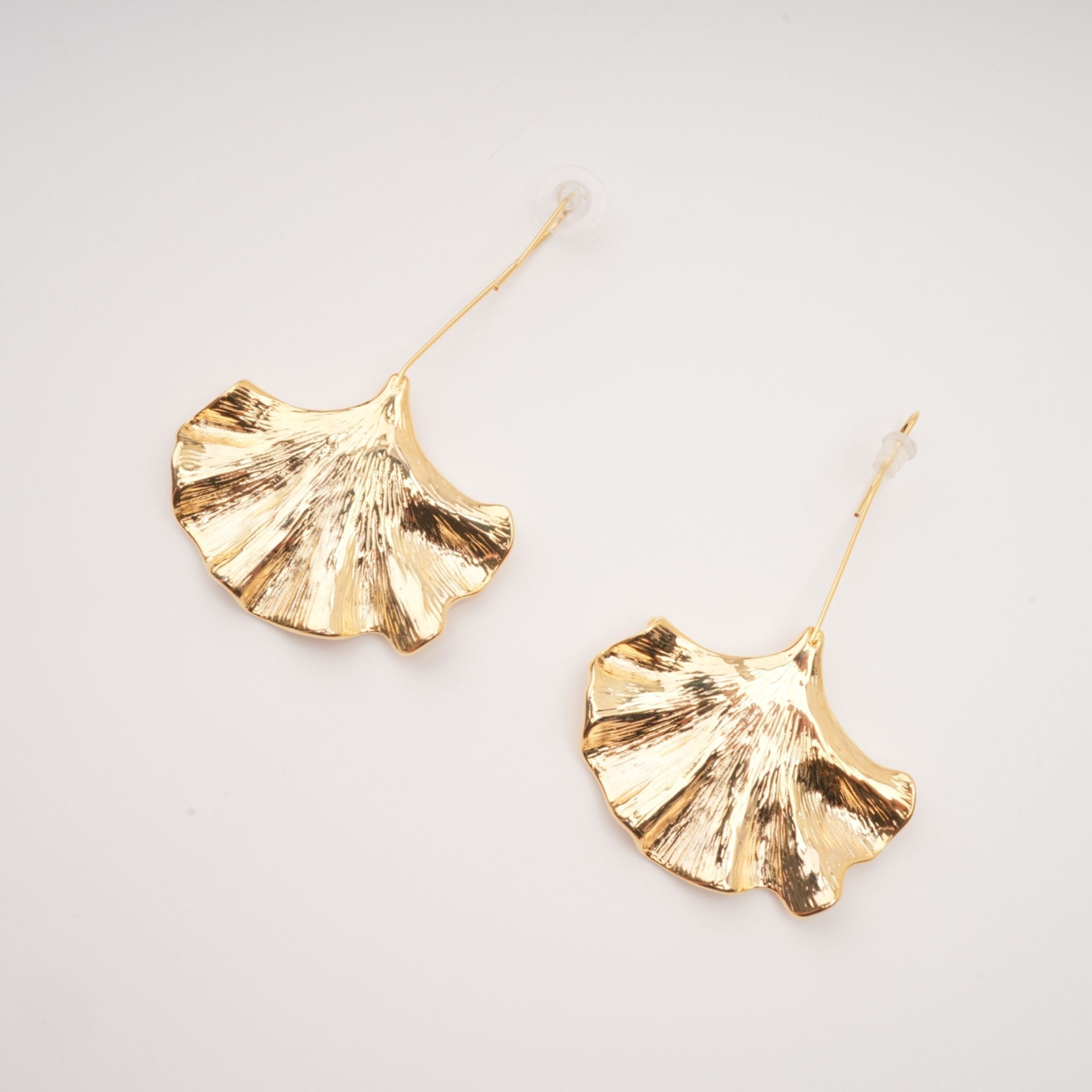 Juliet Gold Ginkgo Drop Earrings Avalabel