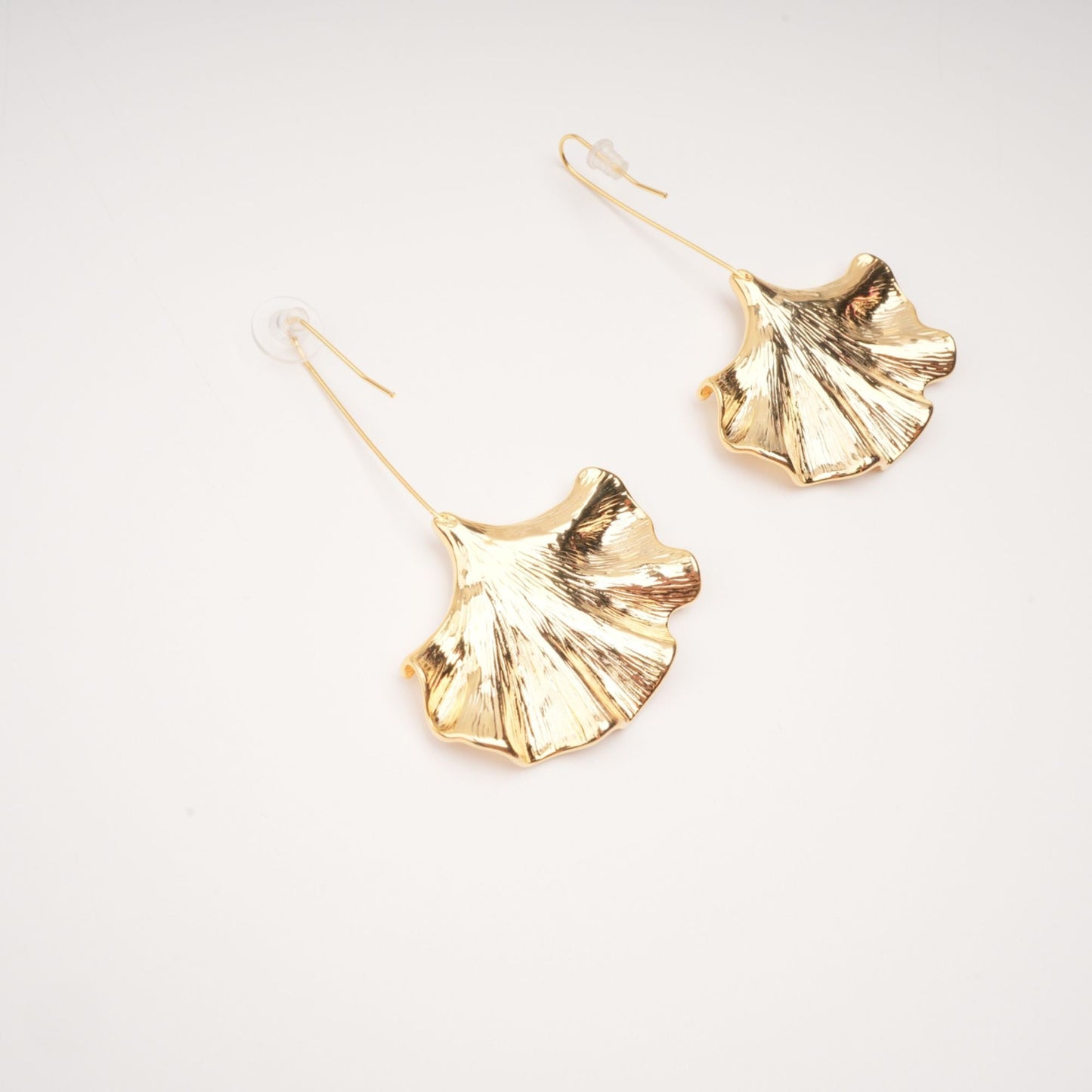 Juliet Gold Ginkgo Drop Earrings