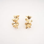 Lola Faux-Flower Gold Earrings Avalabel