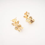 Lola Faux-Flower Gold Earrings Avalabel